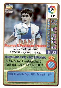 1996-97 Mundicromo Sport Las Fichas de La Liga #61 Pochettino Back