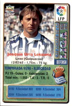 1996-97 Mundicromo Sport Las Fichas de La Liga #120 Uria Back