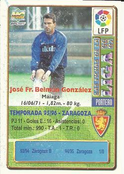 1996-97 Mundicromo Sport Las Fichas de La Liga #202 Belman Back