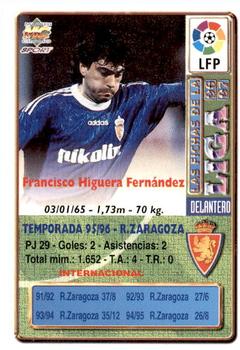 1996-97 Mundicromo Sport Las Fichas de La Liga #216 Higuera Back