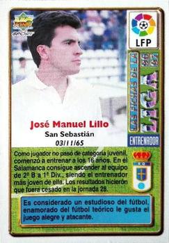 1996-97 Mundicromo Sport Las Fichas de La Liga #254 Lillo Back