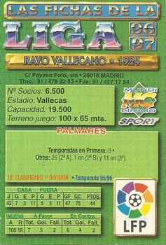 1996-97 Mundicromo Sport Las Fichas de La Liga #325 Escudo Back