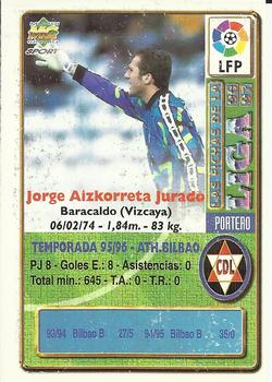 1996-97 Mundicromo Sport Las Fichas de La Liga #363 Aizkorreta Back