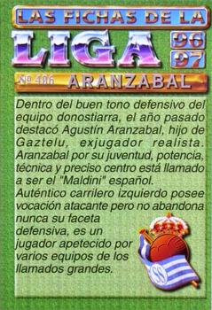 1996-97 Mundicromo Sport Las Fichas de La Liga #406 Aranzabal Back
