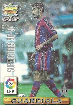 1996-97 Mundicromo Sport Las Fichas de La Liga #431 De la Peña / Guardiola Back