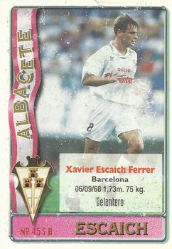 1996-97 Mundicromo Sport Las Fichas de La Liga #453 Escaich / Vasiljevic Back