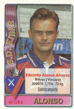 1996-97 Mundicromo Sport Las Fichas de La Liga #520 Alonso / Huegun Back
