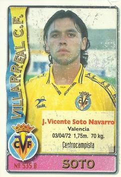 1996-97 Mundicromo Sport Las Fichas de La Liga #535 Villarreal C.F / Soto Back