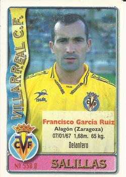1996-97 Mundicromo Sport Las Fichas de La Liga #538 F. Cuesta / Salillas Back