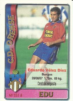 1996-97 Mundicromo Sport Las Fichas de La Liga #551 Victor / Edu Front