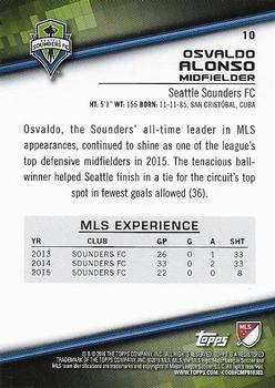 2016 Topps MLS #10 Osvaldo Alonso Back