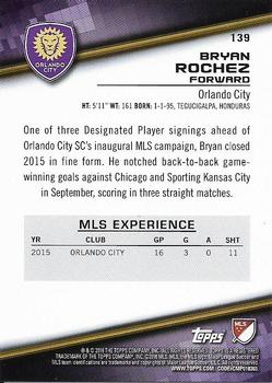 2016 Topps MLS #139 Bryan Rochez Back