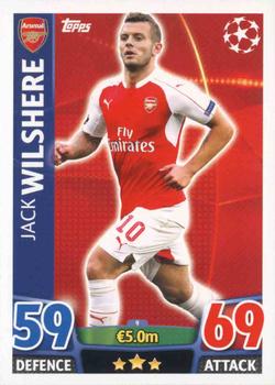 2015-16 Topps Match Attax UEFA Champions League English #9 Jack Wilshere Front