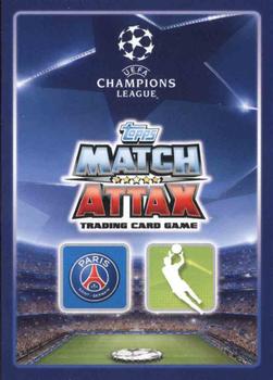 2015-16 Topps Match Attax UEFA Champions League English #55 Kevin Trapp Back