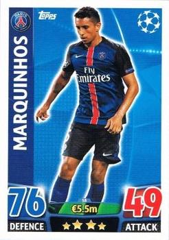 2015-16 Topps Match Attax UEFA Champions League English #58 Marquinhos Front
