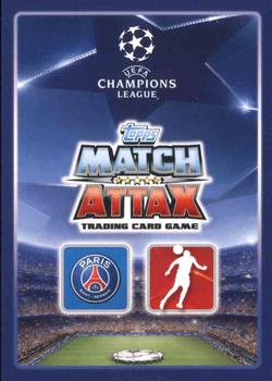 2015-16 Topps Match Attax UEFA Champions League English #60 David Luiz Back