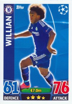 2015-16 Topps Match Attax UEFA Champions League English #137 Willian Front
