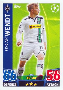 2015-16 Topps Match Attax UEFA Champions League English #222 Oscar Wendt Front