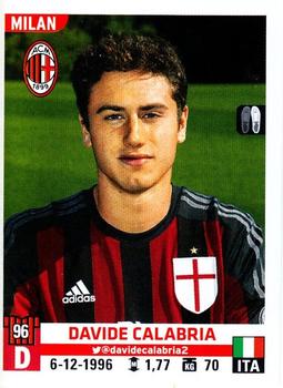 2015-16 Panini Calciatori Stickers #367 Davide Calabria Front