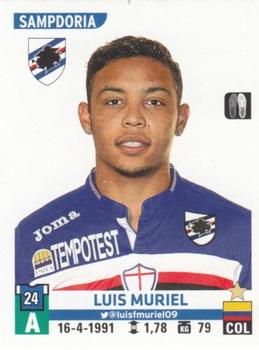 2015-16 Panini Calciatori Stickers #495 Luis Muriel Front