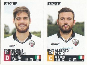 2015-16 Panini Calciatori Stickers #589 Simone Pecorini / Alberto Almici Front