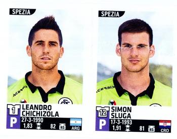2015-16 Panini Calciatori Stickers #762 Leandro Chichizola / Simon Sluga Front