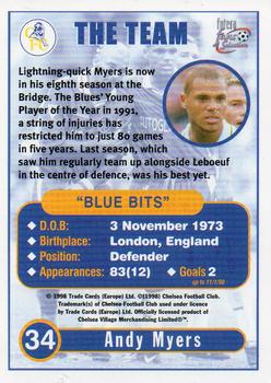 1998 Futera Chelsea Fans Selection #34 Andy Myers Back