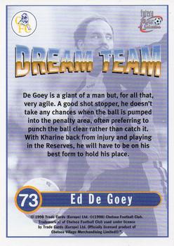 1998 Futera Chelsea Fans Selection #73 Ed De Goey Back