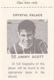 1971-72 FKS Publishers Wonderful World of Soccer Stars Stickers #56 Jimmy Scott Back