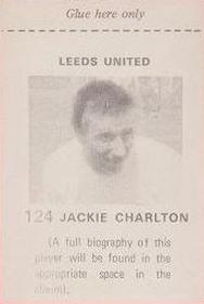 1971-72 FKS Publishers Wonderful World of Soccer Stars Stickers #124 Jack Charlton Back