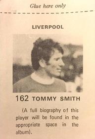1971-72 FKS Publishers Wonderful World of Soccer Stars Stickers #162 Tommy Smith Back