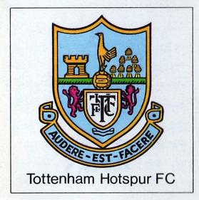 1971-72 FKS Publishers Wonderful World of Soccer Stars Stickers #S Tottenham Hotspur - Club badge sticker Front