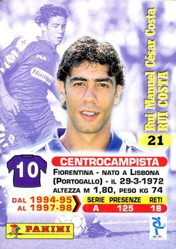 1999 Panini Calcio Serie A #21 Rui Costa Back
