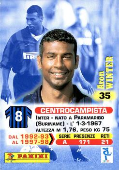 1999 Panini Calcio Serie A #35 Aron Winter Back