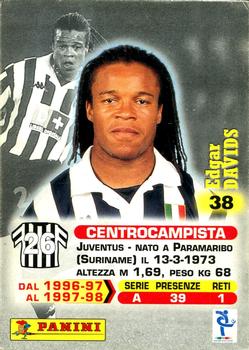 1999 Panini Calcio Serie A #38 Edgar Davids Back