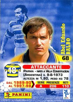 1999 Panini Calcio Serie A #68 Abel Balbo Back