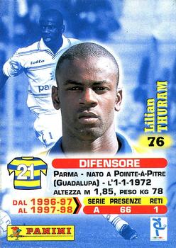 1999 Panini Calcio Serie A #76 Lilian Thuram Back