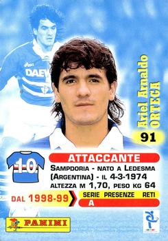 1999 Panini Calcio Serie A #91 Ariel Ortega Back