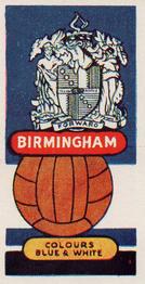 1958 Football Clubs and Badges #5 Birmingham City Front