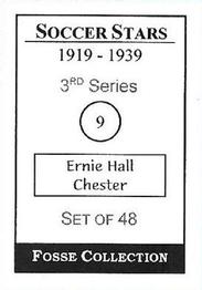 1998 Fosse Soccer Stars 1919-1939 : Series 3 #9 Ernie Hall Back
