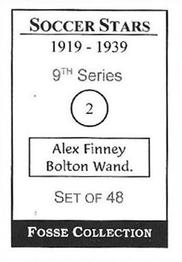 1998 Fosse Soccer Stars 1919-1939 : Series 9 #2 Alex Finney Back