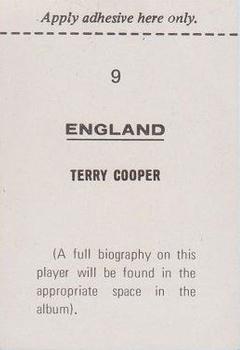1970 FKS Publishers Mexico 70 World Cup Soccer Stars #9 Terry Cooper Back