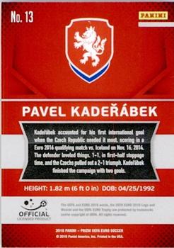 2016 Panini Prizm UEFA Euro #13 Pavel Kaderabek Back
