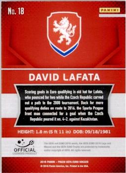 2016 Panini Prizm UEFA Euro #18 David Lafata Back