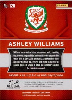 2016 Panini Prizm UEFA Euro #120 Ashley Williams Back