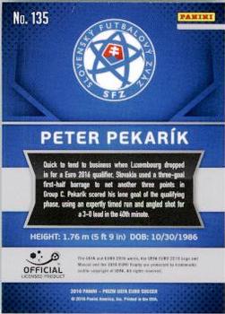 2016 Panini Prizm UEFA Euro #135 Peter Pekarik Back