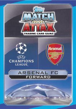 2016-17 Topps Match Attax UEFA Champions League #ARS17 Alexis Sánchez Back