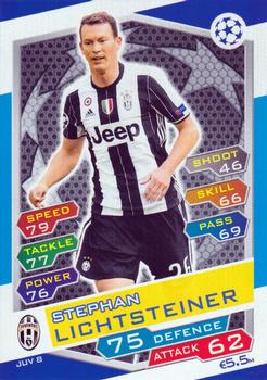 2016-17 Topps Match Attax UEFA Champions League #JUV8 Stephan Lichtsteiner Front