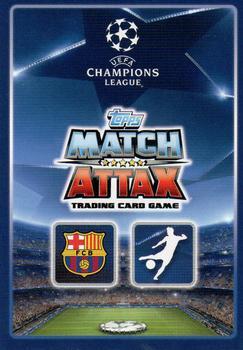 2015-16 Topps Match Attax UEFA Champions League English - 100 Club #498 Lionel Messi Back