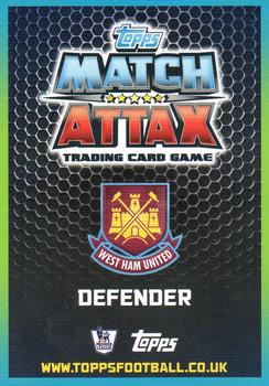 2015-16 Topps Match Attax Premier League - Away Kit #440 Angelo Ogbonna Back